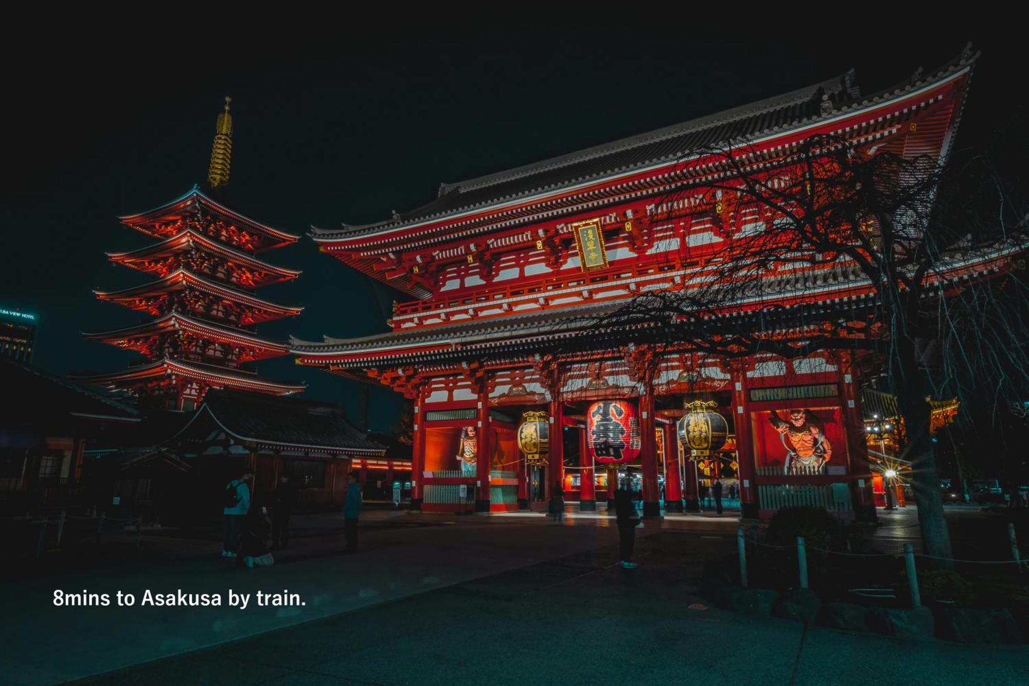 東京スカイツリー眺望 一棟貸切 駅徒歩50秒 浅草8分 スカイツリー4分 銀座20分 Lejlighed Tokyo Eksteriør billede